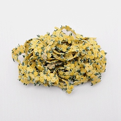 Лента с цветочной отделкой из полиэстера&nbsp;X-OCOR-WH0057-18B