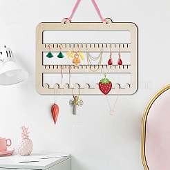 Прямоугольная деревянная настенная витрина PW-WG43679-04