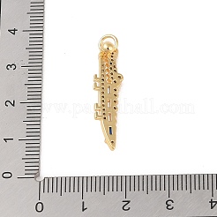 Латунные микро проложить кубического циркония подвески&nbsp;KK-E111-39G-02