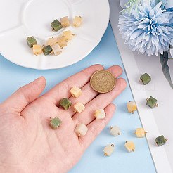 24 шт. 3-х цветные подвески из натурального нефрита&nbsp;G-AR0006-18