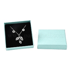 Boîte à collier carrée en carton&nbsp;X1-CBOX-Q038-02C
