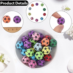 30 шт. спортивные смоляные стразы&nbsp;OACR-SC0002-29