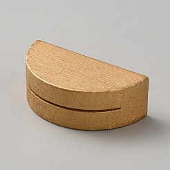 Porte-cartes de visite en bois demi-rond&nbsp;AJEW-WH0696-303A