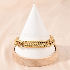 Edelstahl-Armbänder mit kubanischen Gliederketten&nbsp;LS-BJEW-D379-06G