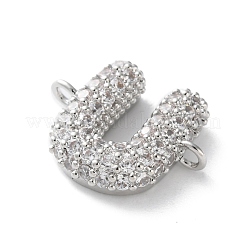 Латунные микро-паве кубические цирконии буквы соединения KK-I717-04U-P