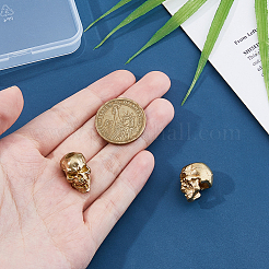 2 шт. латунные европейские бусины KK-FH0007-62G