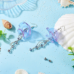 Латунь болтающийся серьги EJEW-TAC00024