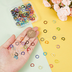 160 шт. двухцветные железные соединительные кольца&nbsp;IFIN-PH0001-85