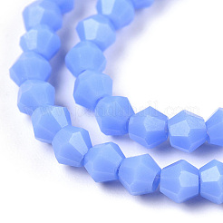Opaque couleur unie imitation jade perles de verre brins&nbsp;EGLA-A039-P2mm-D19