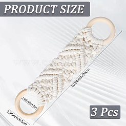 Подвесной держатель для полотенец из хлопка&nbsp;AJEW-WH20004-64C