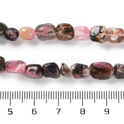 Нити бусин из окрашенного натурального океанского белого нефрита G-P497-01C-41