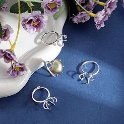 4 шт. латунная регулируемая кольцевая фурнитура&nbsp;KK-BBC0014-80S