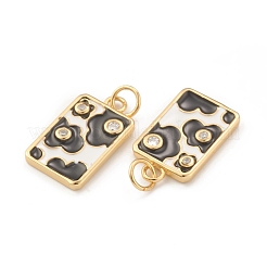 Кулоны из экологически чистой латуни с прозрачным кубическим цирконием&nbsp;KK-I698-08B