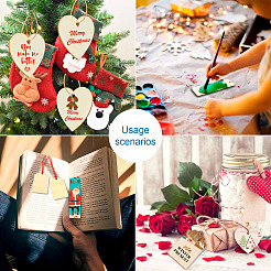 Незаконченные вырезы из дерева в форме сердца&nbsp;WOOD-TAC0003-66