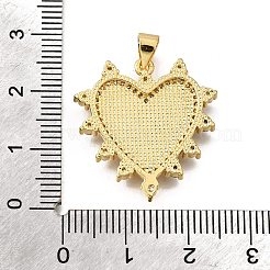 Подвески в форме ракушек из латуни с микропаве и кубическим цирконием KK-D328-27G-C