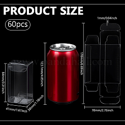 Складные прозрачные коробки из пвх подарочные коробки для сладостей CON-WH0085-119