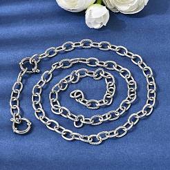 Ожерелья из витой цепочки из нержавеющей стали 201 толщиной 6.5 мм&nbsp;NJEW-K302-22P