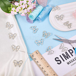 12 шт. пуговицы из сплава с двумя отверстиями и стеклянной ножкой BUTT-CA0001-35