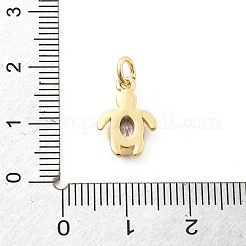 Латунные микро проложить кубического циркония подвески&nbsp;KK-Q029-02C-G