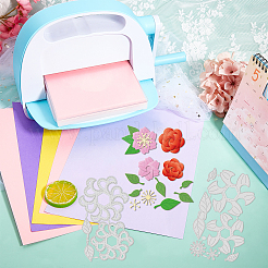 Трафареты для резки углеродистой стали для цветов DIY-WH0309-3357