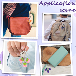 3шт 3 стили пластиковых брелоков&nbsp;KEYC-GF0001-25