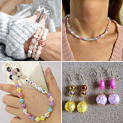 360шт 6 цвета стеклянные бусины&nbsp;GGLA-TA0002-07