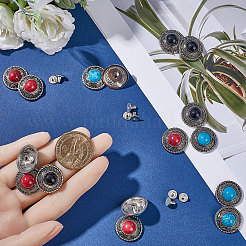 21 комплект декоративных заклепок из сплава 3 цветов&nbsp;FIND-GF0005-34