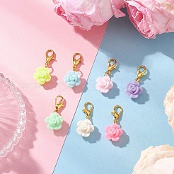 Цветочные акриловые подвесные украшения&nbsp;HJEW-JM04013-01