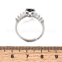 Bracciale aperto in ottone con pavé di zirconi cubici&nbsp;CU-CBA5C10-19P