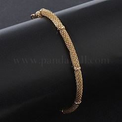 3 mm runde Mesh-Armbänder aus Edelstahl 304&nbsp;SA-CBA2696-17G