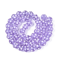 Smerigliato Lampwork mano&nbsp;LAMP-Q039-10E
