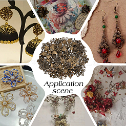 200 шт. 10 стиля железных бусин в тибетском стиле IFIN-PH0002-15