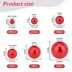 1070 шт. Искусственный жемчуг акриловые бусины OACR-PH0004-17