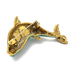 Красочная брошь из сплава кита со стразами JEWB-R025-06