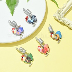 Сплав эмали петух плетение подвески для волос украшения зажимы OHAR-JH00034