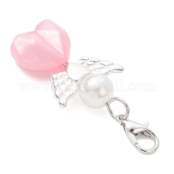 Подвеска в виде сердца в виде ангела из акрила&nbsp;HJEW-JM04187