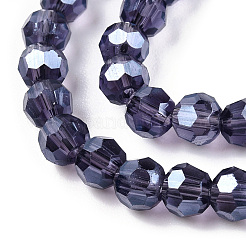 Гальванические стеклянные бусины&nbsp;EGLA-R015-4mm-27