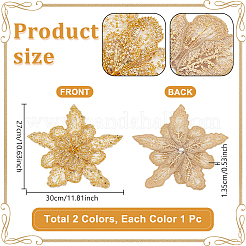 2 шт. 2-х цветные цветочные декоративные корсажи для аксессуаров одежды&nbsp;FIND-NB0006-52