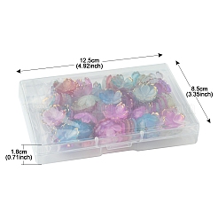 120шт 8 цвета акриловые колпачки для бусин OACR-FS0001-83