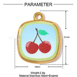 Подвески из нержавеющей стали 304 с печатью&nbsp;STAS-OY002-46G-02
