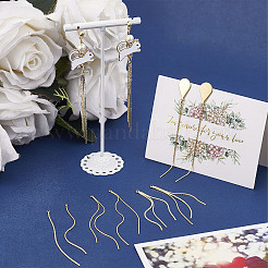 12 шт. 3 стильных латунных цепочки с кисточками большие подвески KK-SC0003-20