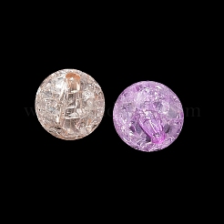 Perline di acrilico trasparente crackle&nbsp;AC-CBA4496-12C