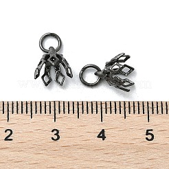 Латунная филигранная крышка для бусин KK-L102-27B