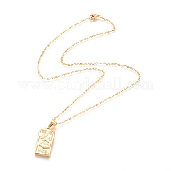 (vente d'usine de bijoux) Colliers pendentifs en acier inoxydable 304&nbsp;NJEW-F275-44G