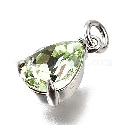 Латунь стекло амулеты&nbsp;KK-V011-31P