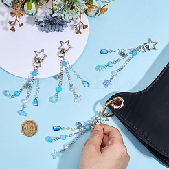 4 шт. подвесные украшения из стекла и акрила&nbsp;HJEW-MA00024