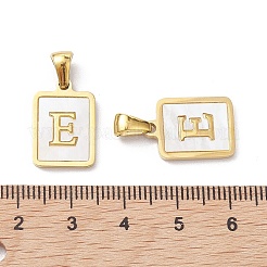 Ionenplattierung (IP) 304 Edelstahl Pavé Muschel Anhänger&nbsp;X-STAS-G327-01G-E