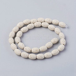 Бусы из натуральной лавы&nbsp;G-F671-03A-02