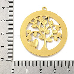 Colgantes de rhinestone de acero inoxidable 304 con revestimiento iónico (IP)&nbsp;STAS-U007-03B-G