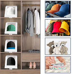 Складные картонные подарочные коробки для хранения крышек с прозрачным ПВХ-окном CON-WH0099-67A